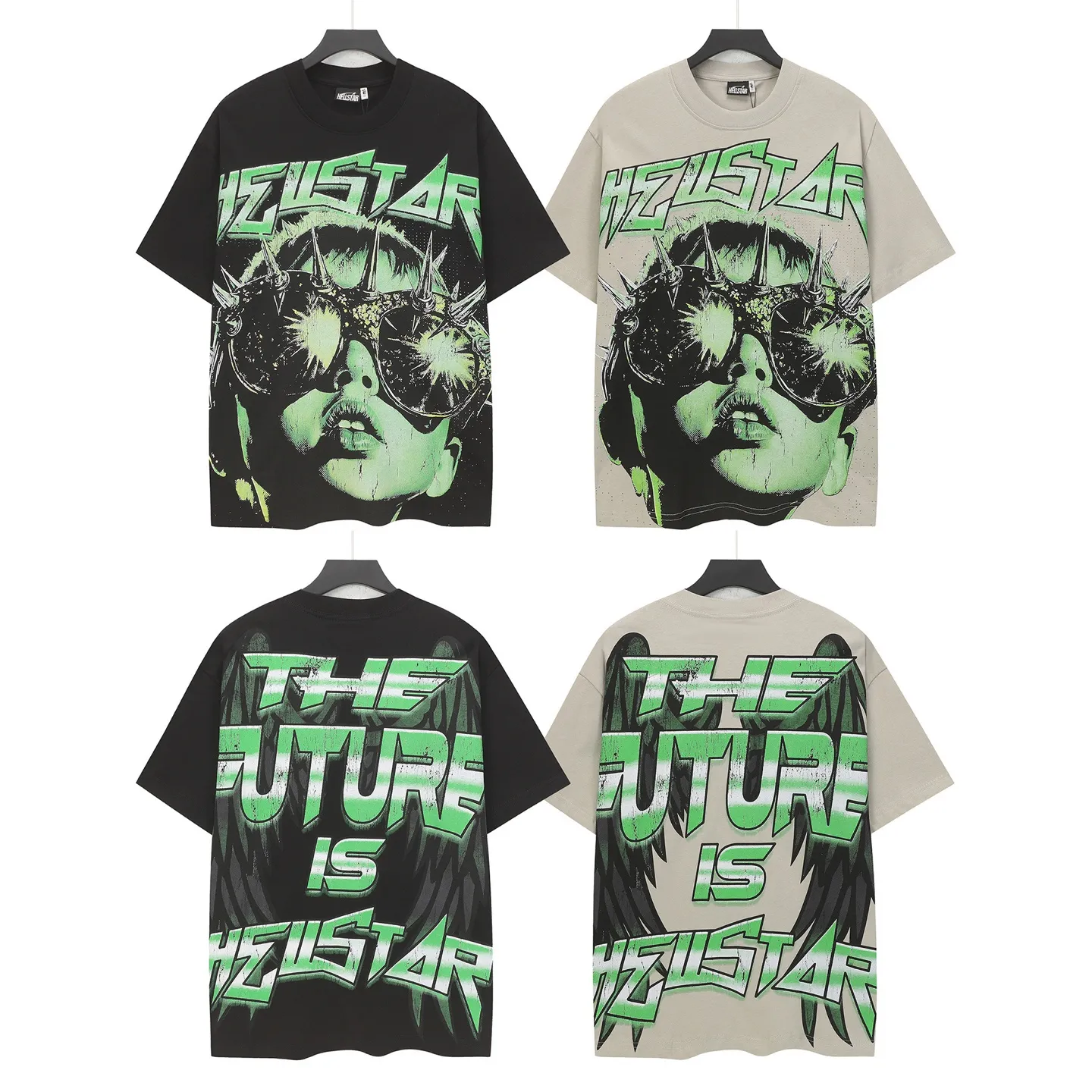 783# /Black In Stock Hellstar 、 T （fabric):32 240 Sizes（size）：S-M- L- X L （colour）： 、Black